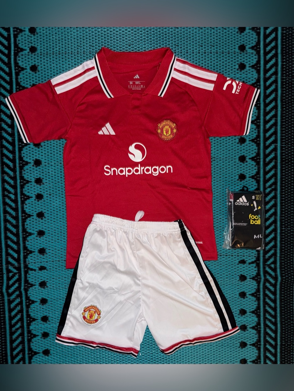 Children Manchester United 26/27 Home Jersey/Kit Fan Version (Top+Shorts+Socks)